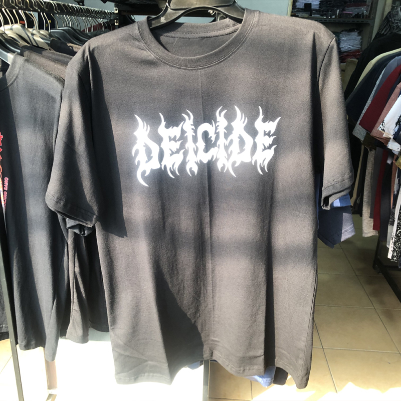 Kaos Deicide Band Logo Tshirt Bahan Katun Casual Unisex T-SHIRT [BISA COD]