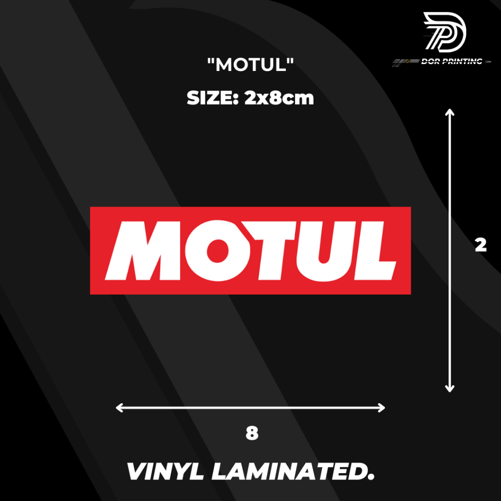 

STICKER/ MOTUL VIRALL KEREN LOGO MOTUL