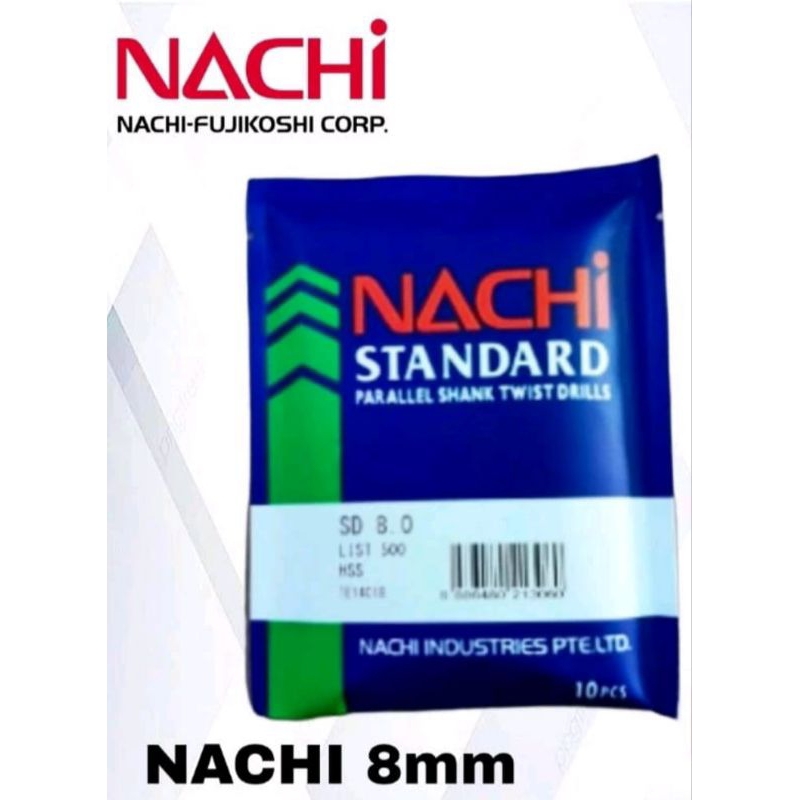 Mata Bor Besi HSS NACHI  STD 8 mm