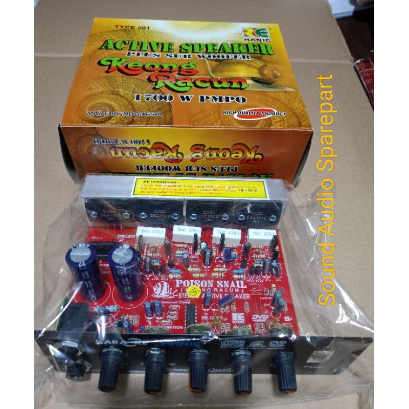 Kit Aktif Speaker Subwoofer Mic Karaoke TR SANKEN 2sa1216/2sc2922 KEONG RACUN