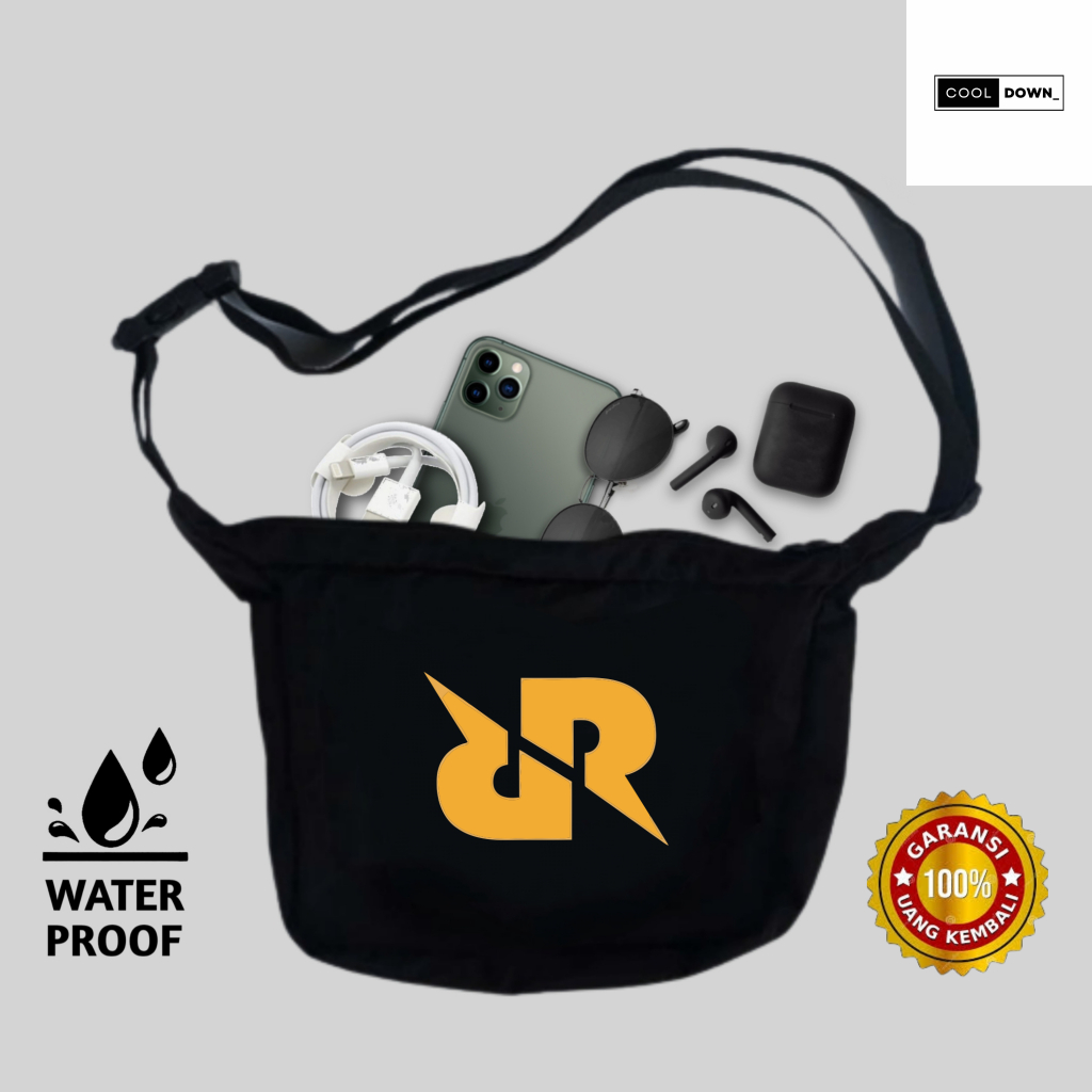 Tas Selempang Pria Wanita Mobile Legend Waterproof Windproof Sling Bag Murah Emote MPL RRQ EVOS ONIC