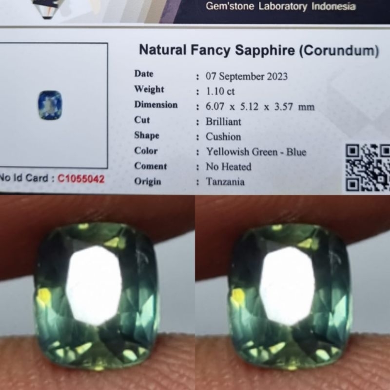 Natural Fancy Sapphire No Heated Tanzania