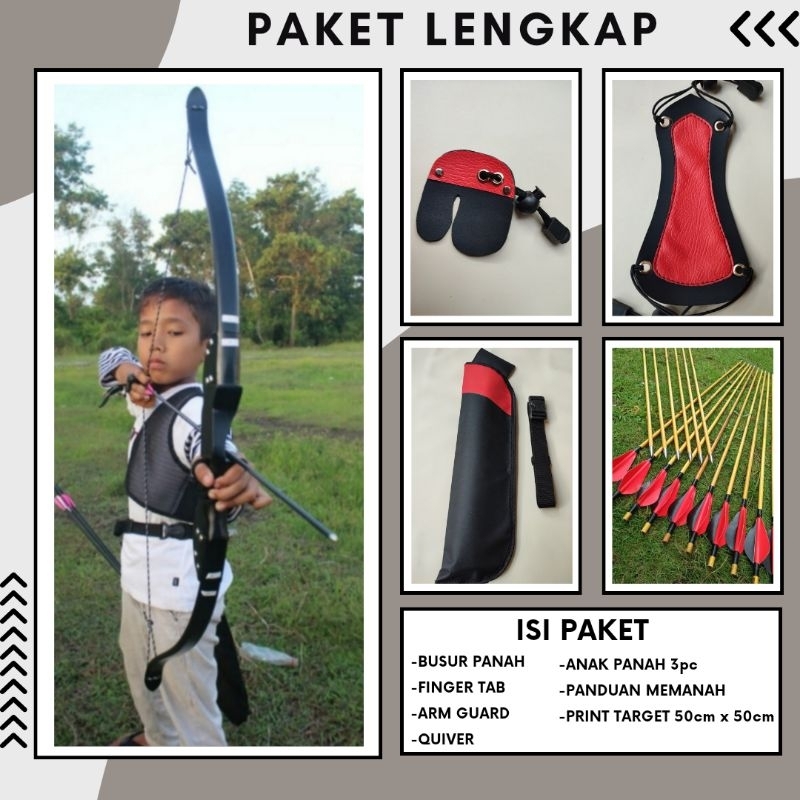 Paket Lengkap Busur Panah Anak