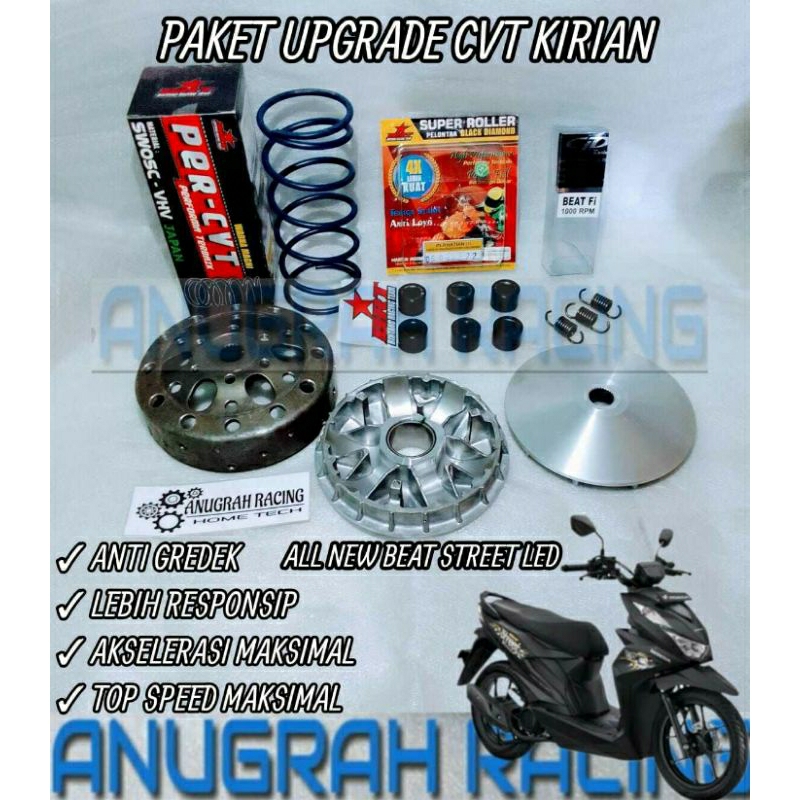 UPGRADE CVT KIRIAN ANTI GREDEK LEBIH RESPONSIP & TOP SPEED MAKSIMAL BEAT STREET ISS LED 2020 BEAT DE