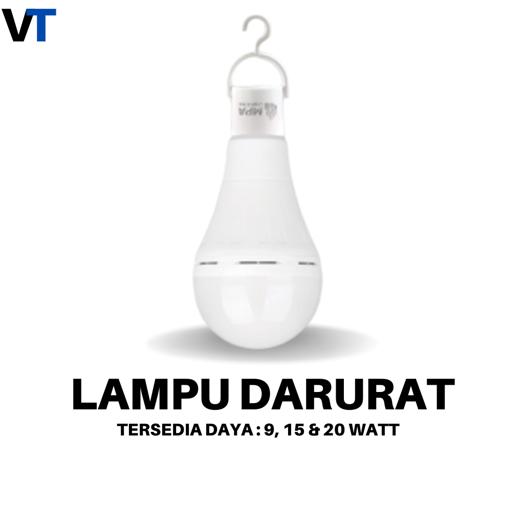 Lampu Emergency 9-20 Watt / Lampu Darurat / Lampu LED Emergency / Lampu Darurat LED / Bohlam Lampu L