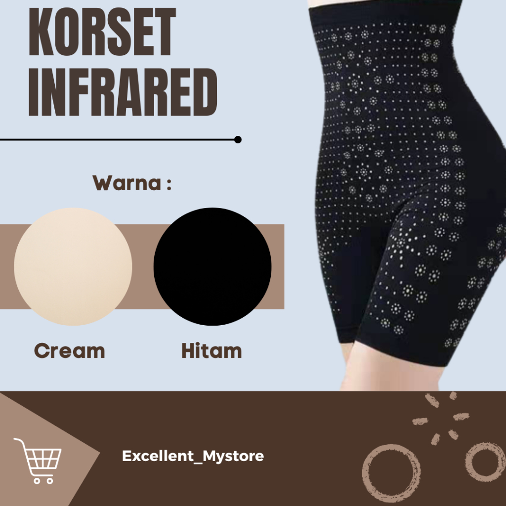 Celana korset pelangsing badan, pasca melahirkan KORSET INFRARED SLIMMING SUIT ORI