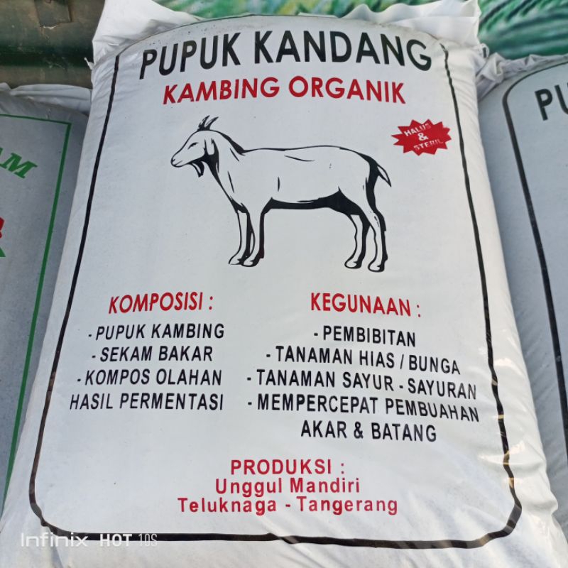 pupuk kandang kambing organik