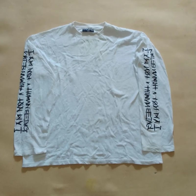 Kaos oversize I am not a Human Being longsleeve sz M