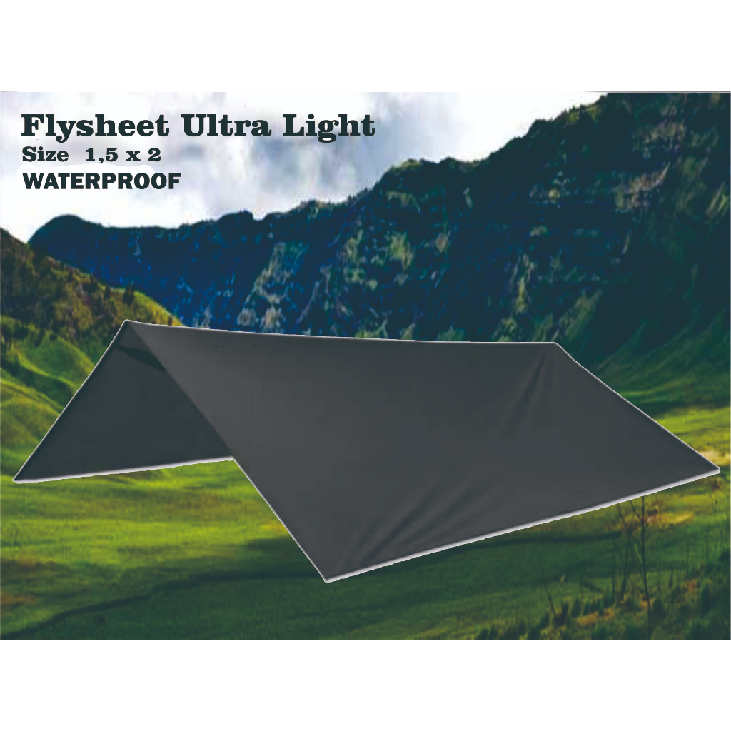 tenda flysheet ultralight ukuran 1,5 x 2 meter flysheet Awning
