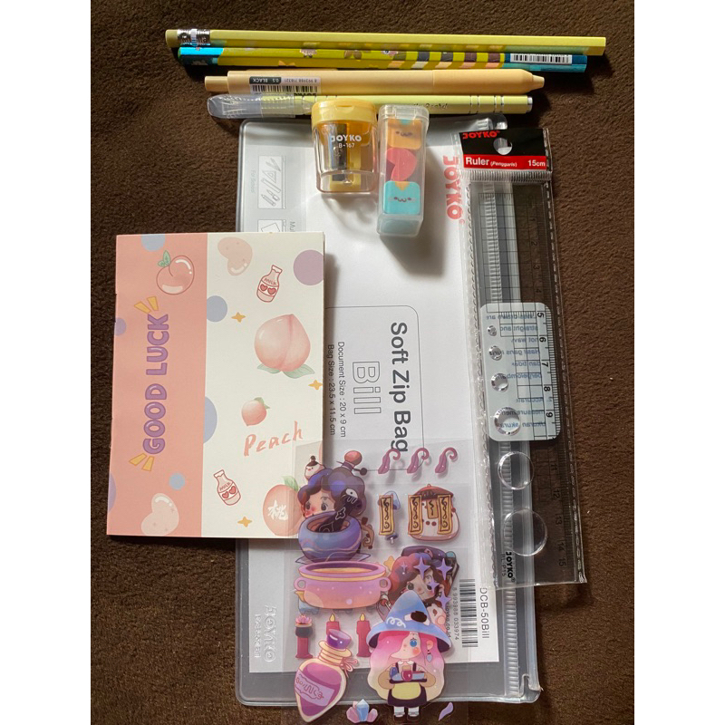 

paket alat tulis joyko warna kuning