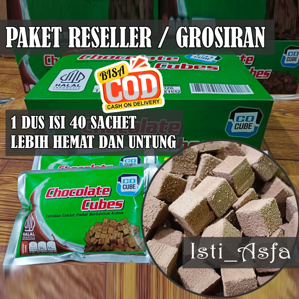 

PER KARTON CHOCO CUBE PERMEN COKLAT CANDY PAKET RESELLER 1 DUS ISI 40 BUNGKUS PER BUNGKUS ISI 50 PCS KOTAK RASA SUSU COKLAT UNTUK DIJUAL KEMBALI USAHA WARUNG KANTIN SEKOLAH INI BUKAN MILO DELFI MIILO PATAHAN SILVERQUEEN CADBURY MILOO BELGIA CHOCOLATE