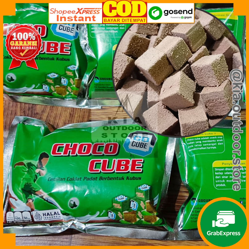 Permen Rasa Coklat Choco Cube Candy Bentuk Kotak Mini Isi 50 Buah Enak Halal Bandung Harga Murah Gro