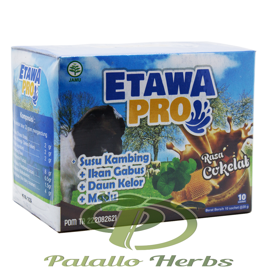 

Susu Kambing ETAWA PRO Plus Ikan Gabus, Daun Kelor, Madu - Rasa Cokelat - Ettawa