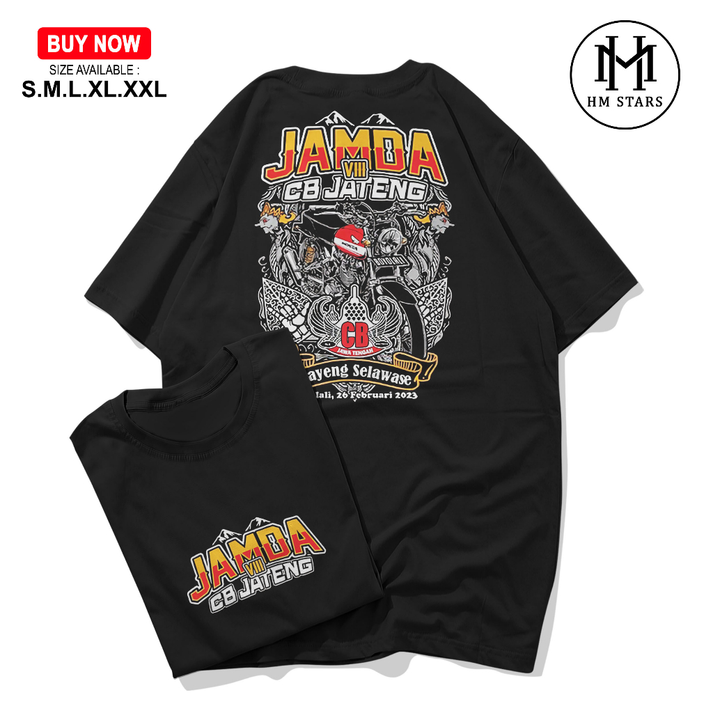 KAOS JAMDA - KAOS JAMDA JATENG TERBARU 2023 - BAJU JAMDA - KAOS CB - KAOS RACING HONDA - KAOS ACARA 