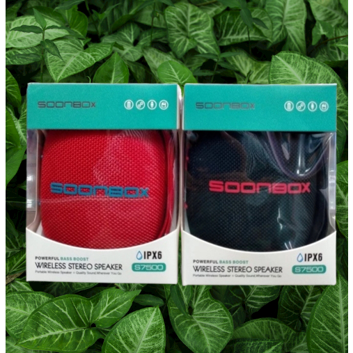 Speaker Bluetooth Soonbox S-7500 Tws Portable Speaker Wireless