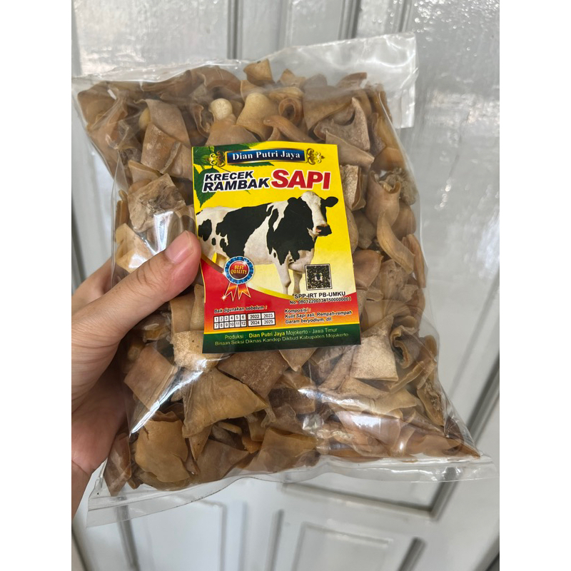 

(Termurah) Krecek Lokal tebal Asli Kulit Sapi krecek sayur 500gr Best Seller