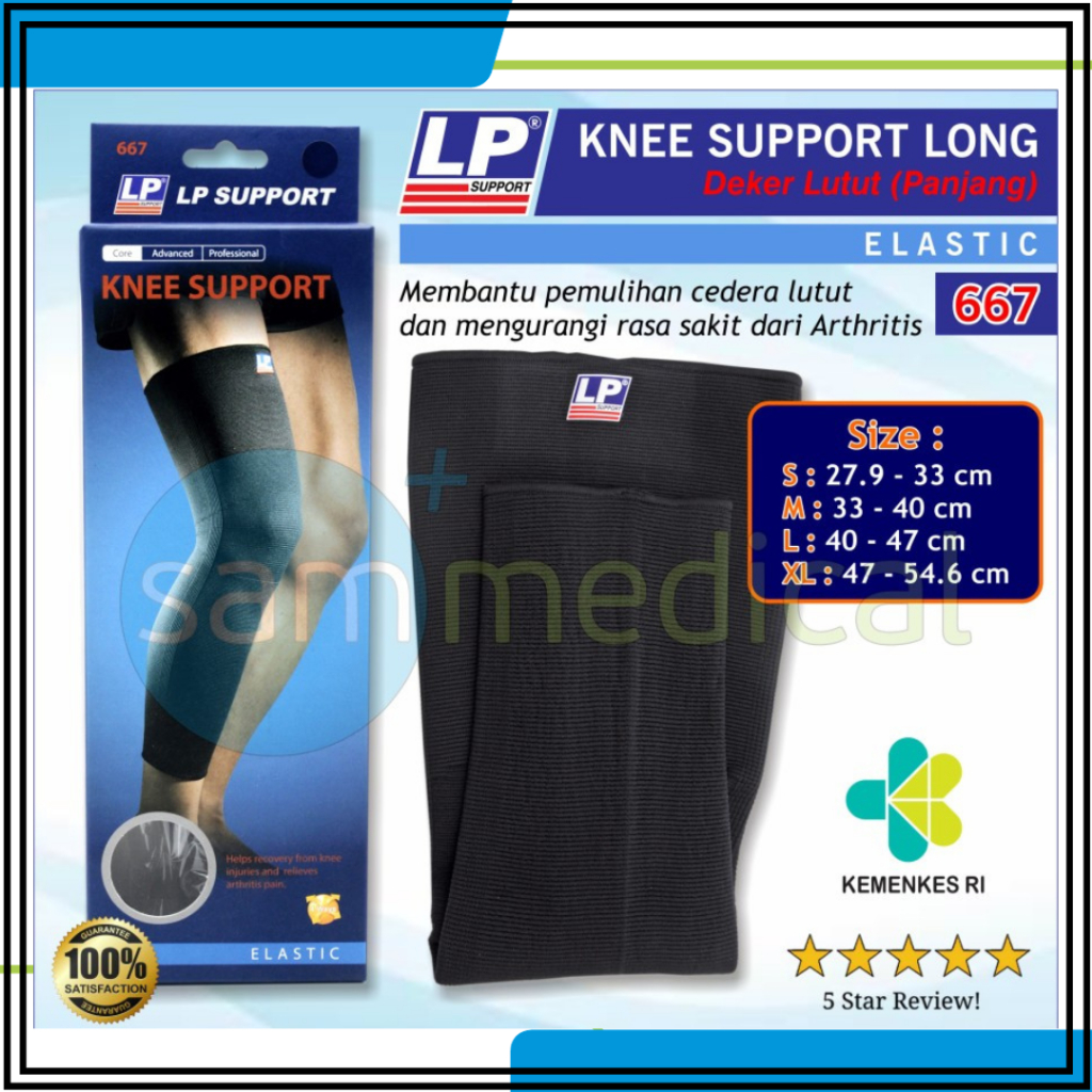 LP Support Knee Support (LONG) / Deker Lutut / Pelindung Lutut LP 667