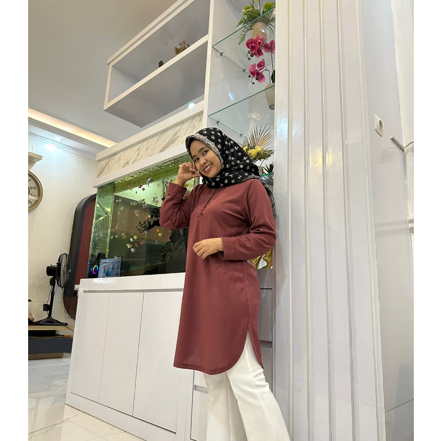 KAOS TUNIK PHENOMENAL / FENOMENAL FULL TAG KAOS POLOS WANITA KAOS CEWEK LENGAN PANJANG