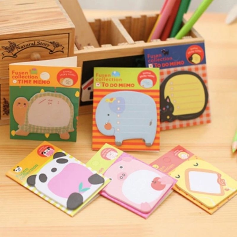 

KSTUFF105 STICKY NOTES KARAKTER HEWAN LUCU / STICKY NOTES AESTHETIC