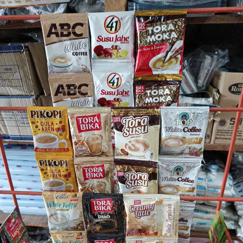 

TORABIKA CREAMY LATTE ABC white coffe susu jahe 41 , Torabika moka , pikopi gula aren , Torabika susu jahe , Torabika susu , top white coffe , luwak white coffe , Torabika duo