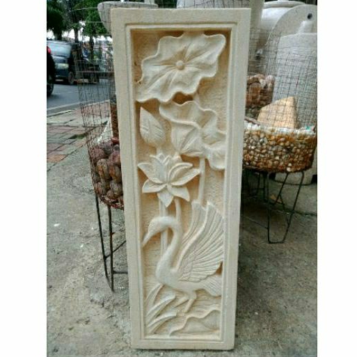BATU ALAM ORNAMEN UKIR 20x60 Cm
