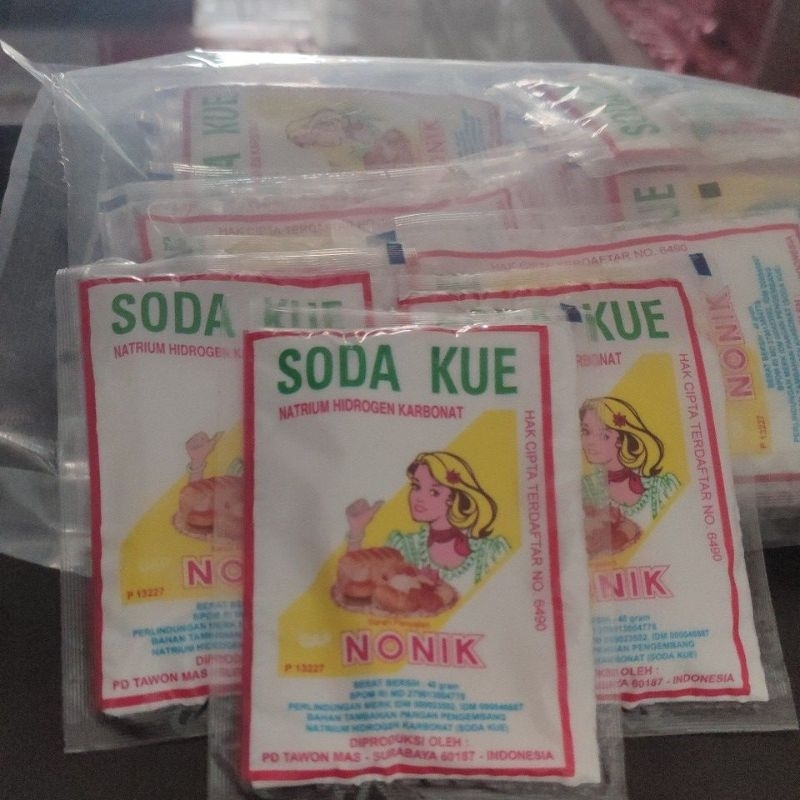 

Soda Kue Nonik 40gr Natrium Hidrogen Karbonat/Soda Kue Harga Per Pcs