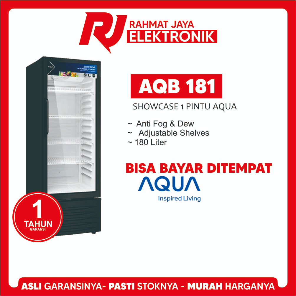 Showcase Aqua type AQB 181 Pendingin 170L