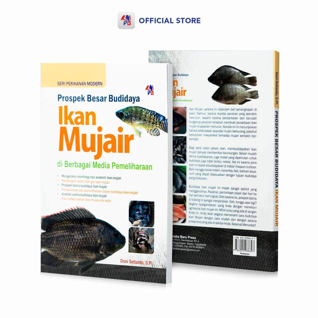 [Pustaka Baru] Buku Perikanan : Prospek Besar Budidaya Ikan Mujair / Buku Budidaya Ikan Mujair