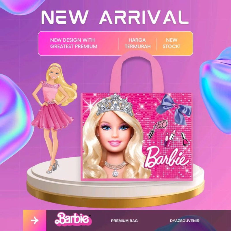 

Tas Ultah Barbie Goodiebag New