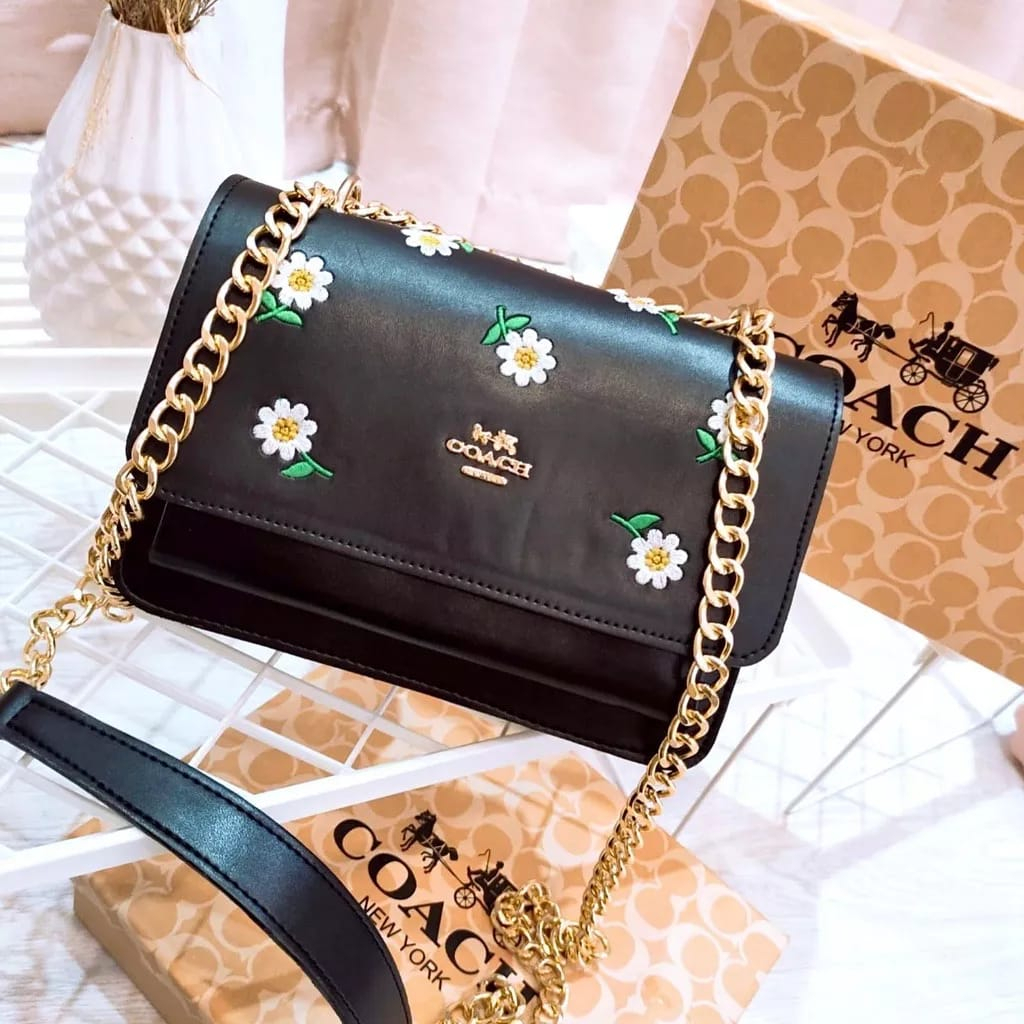 C0CH TAS WANITA KLARE FLOWER LUXURY IMPORT