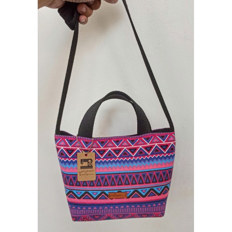 Slingbag Mini Kanvas / Tas Selempang Mini Kanvas / Souvenir
