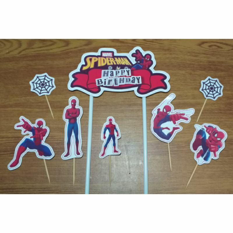 

Toppercake hiasan kue spiderman spiderman birthday