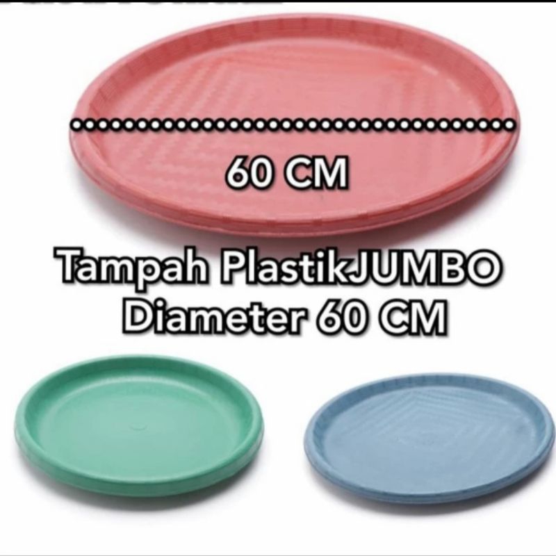 Tampah plastik Bulat Jumbo 60 cm/ Tampah plastik Besar 60 cm / Nampan plastik bulat Jumbo 60 cm ( Go