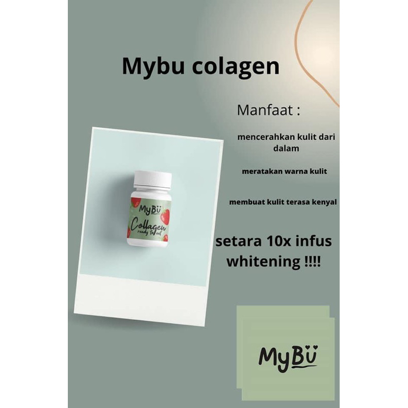 collagen drink, MYBU, SERBUK COLLAGEN DRINK MYBU, drink whitening