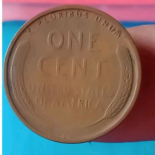 Koin Kuno Amerika 1 Penny Wheat Cent Lincoln 1909 VDB Layak Koleksi
