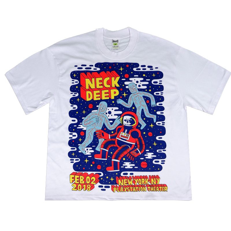 KAOS NECK DEEP BAND OVERSIZE TSHIRT BOOTLEG TSHIRT NECK DEEP BAND