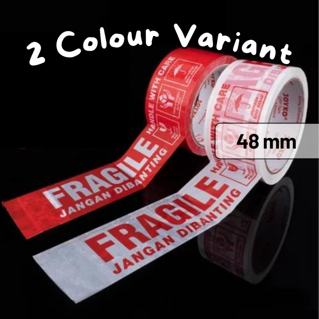 

Lakban Fragile / Fragile Tape / Selotip Fragile / Unboxing Tape
