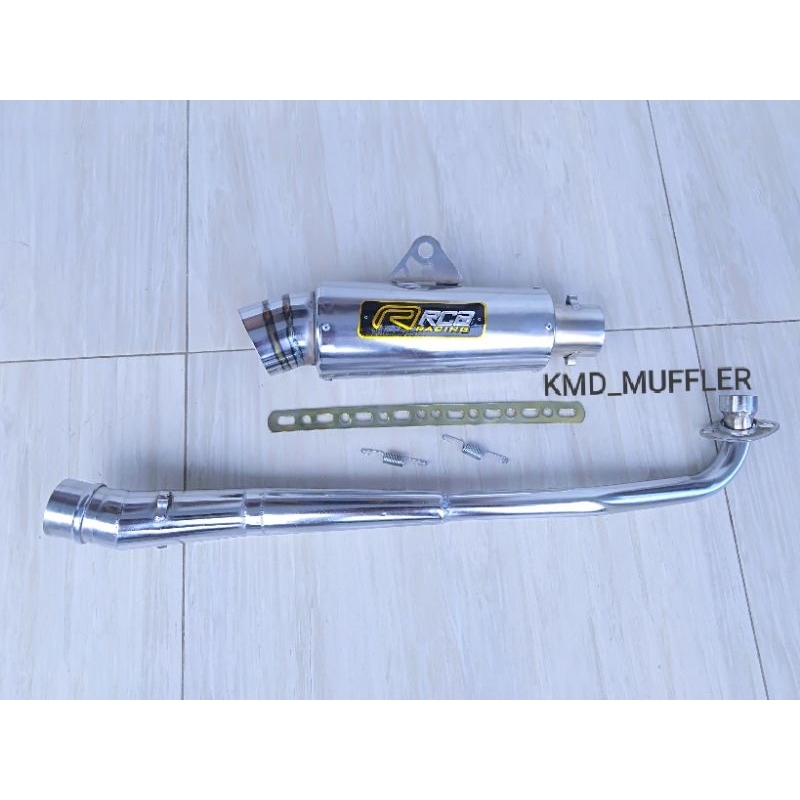 KNALPOT RACING RCB UNTUK MOTOR BEBEK ALL VARIASI/TYPE.KARISMA.revo fit.revo absolut.revo injeksi.sup