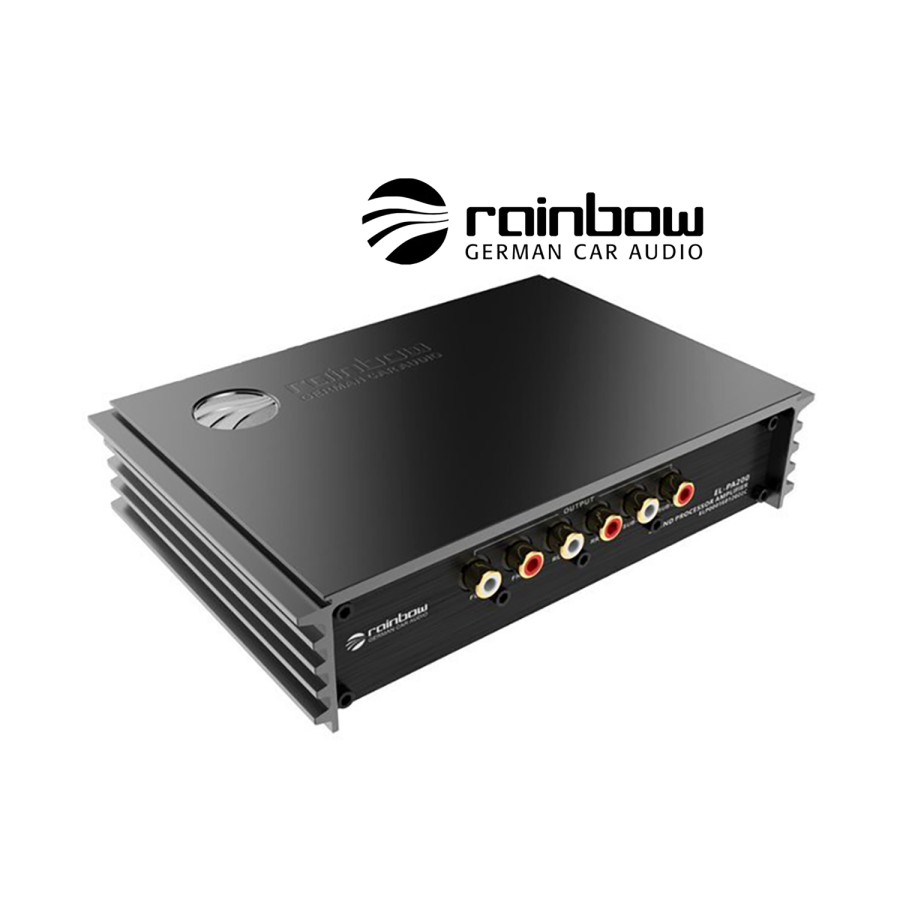 Rainbow Audio EL-PA200 DSP Processor 6-Channel Built in Power Amplifier 4x50W Audio Mobil
