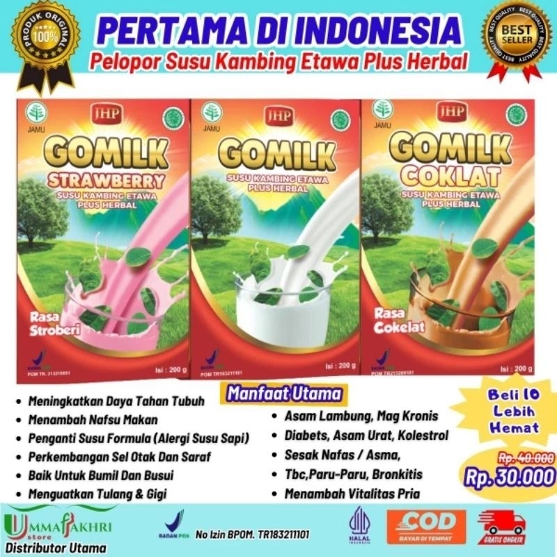 

GOMILK KEMASAN BOX 200gr