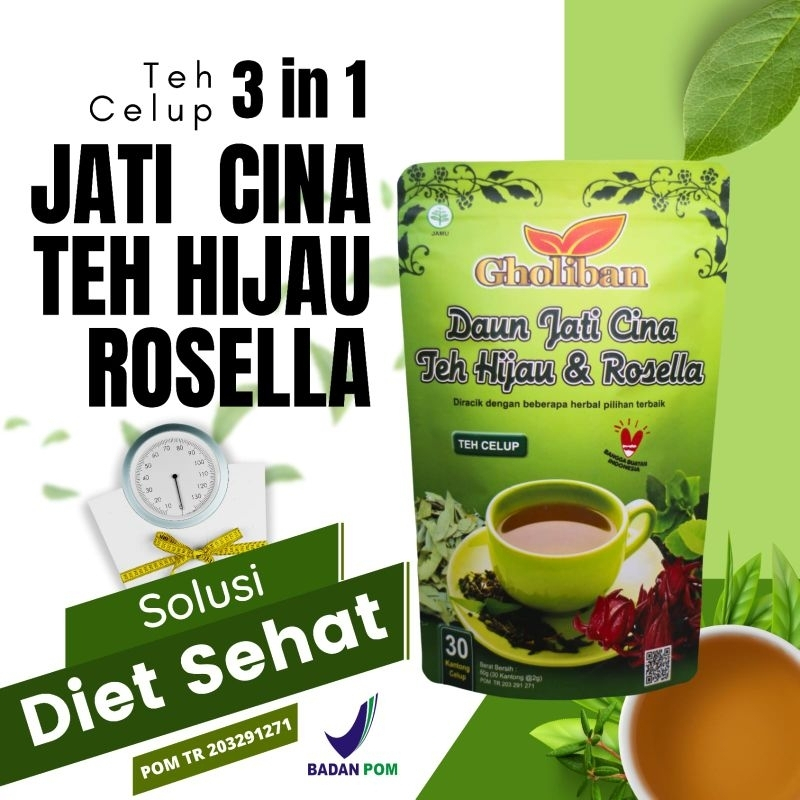 

GHOLIBAN Tea Slimming Tea Isi 30 Kantong Teh (Teh Pelangsing Herbal Alami)