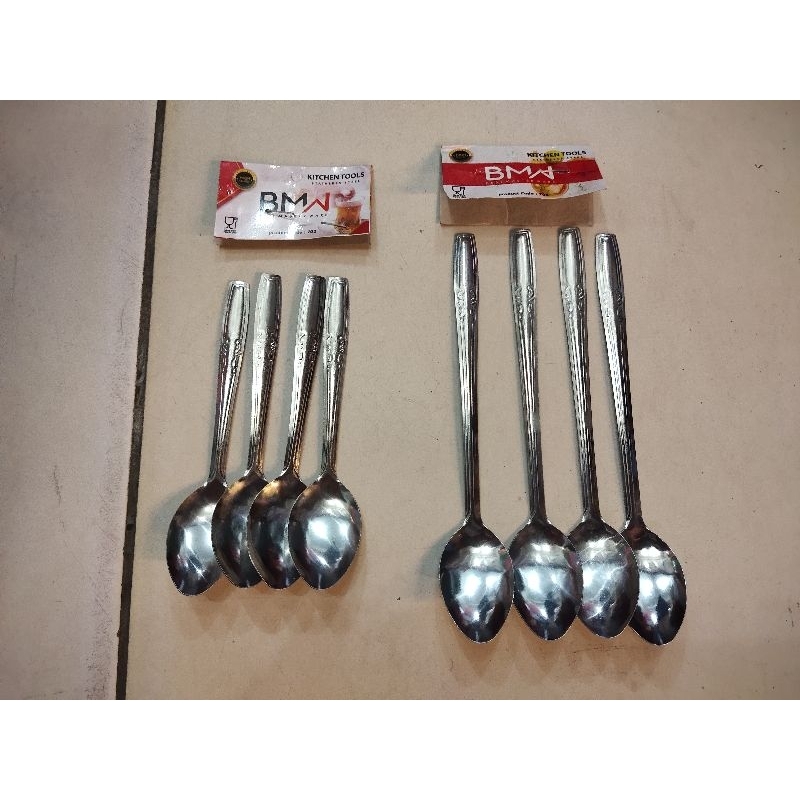 12 Pcs Sendok Teh Kopi KECIL / PANJANG Stainless steel ( 1 LUSIN )