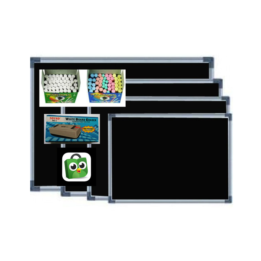 

Blackboard Kapur 120x180cm Papan Tulis Sekolah Hitam 120x 180cm Besar