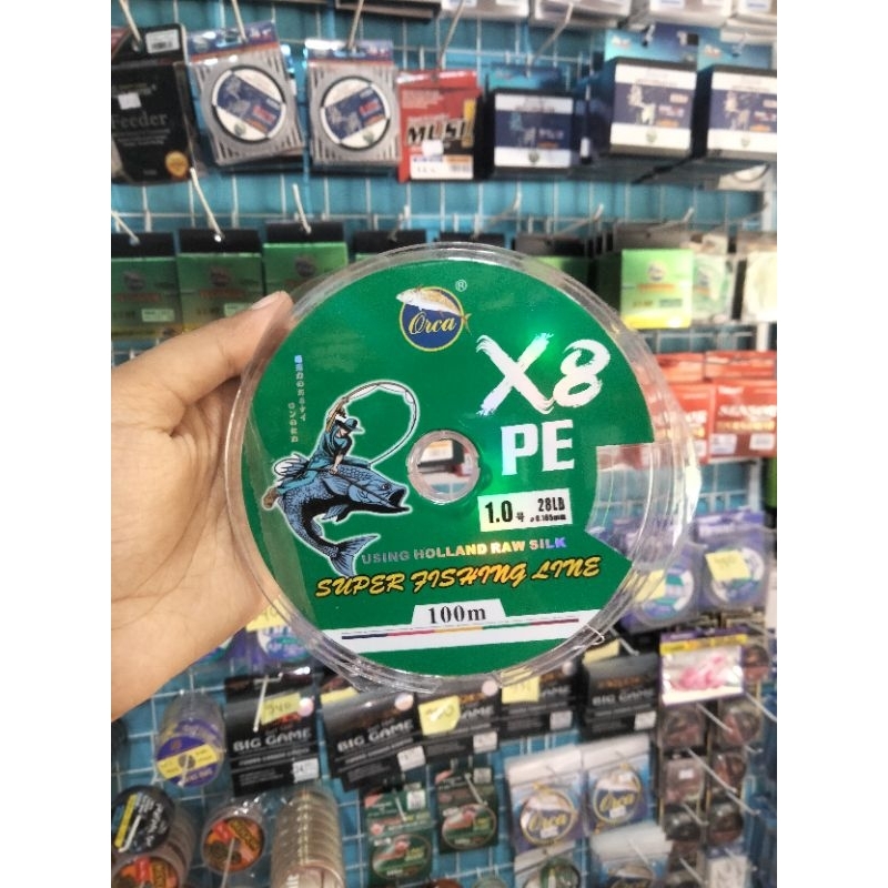 SENAR PE ORCA X8 MULTICOLOR 100 METER