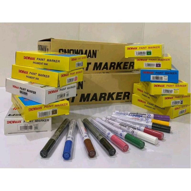 

Spidol paint marker snowman