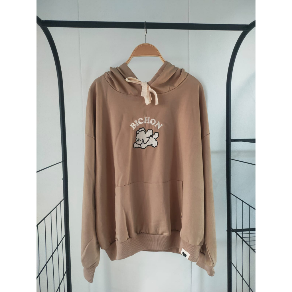 Hoodie kaos jumbo oversized ld 130cm lengan panjang