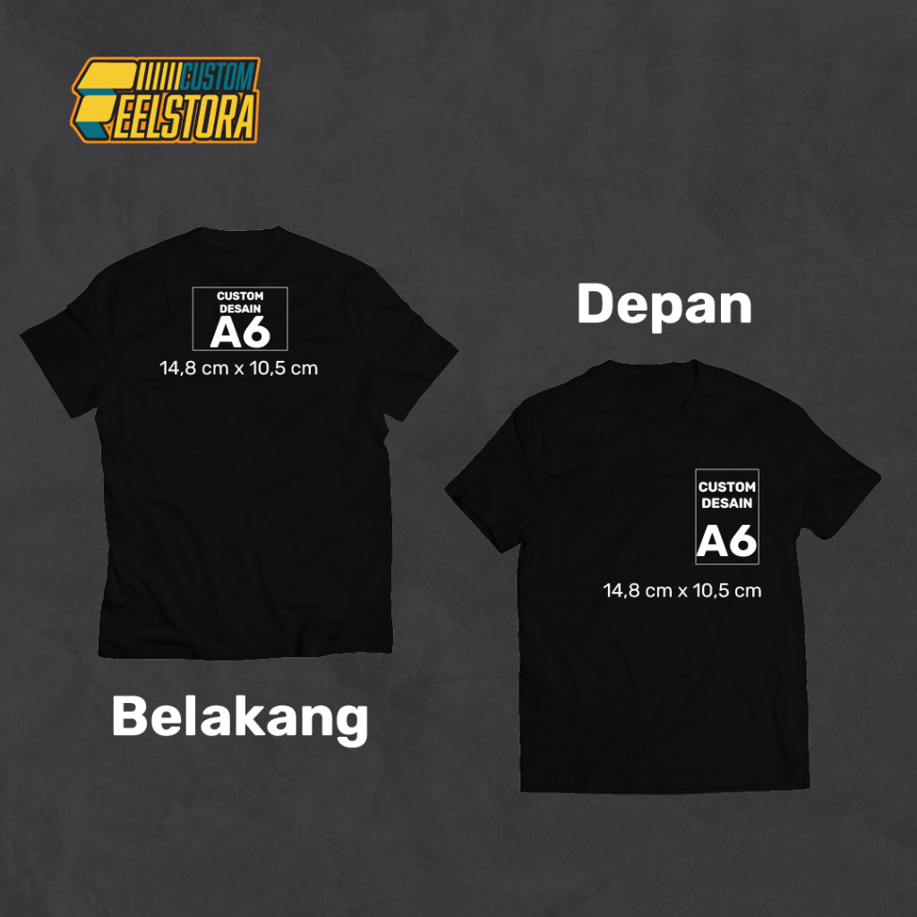 KAOS CUSTOM SABLON UKURAN A6 | KAOS COUPLE | KAOS BUCIN | KAOS AESTETIC | SABLON KAOS DESAIN SENDIRI