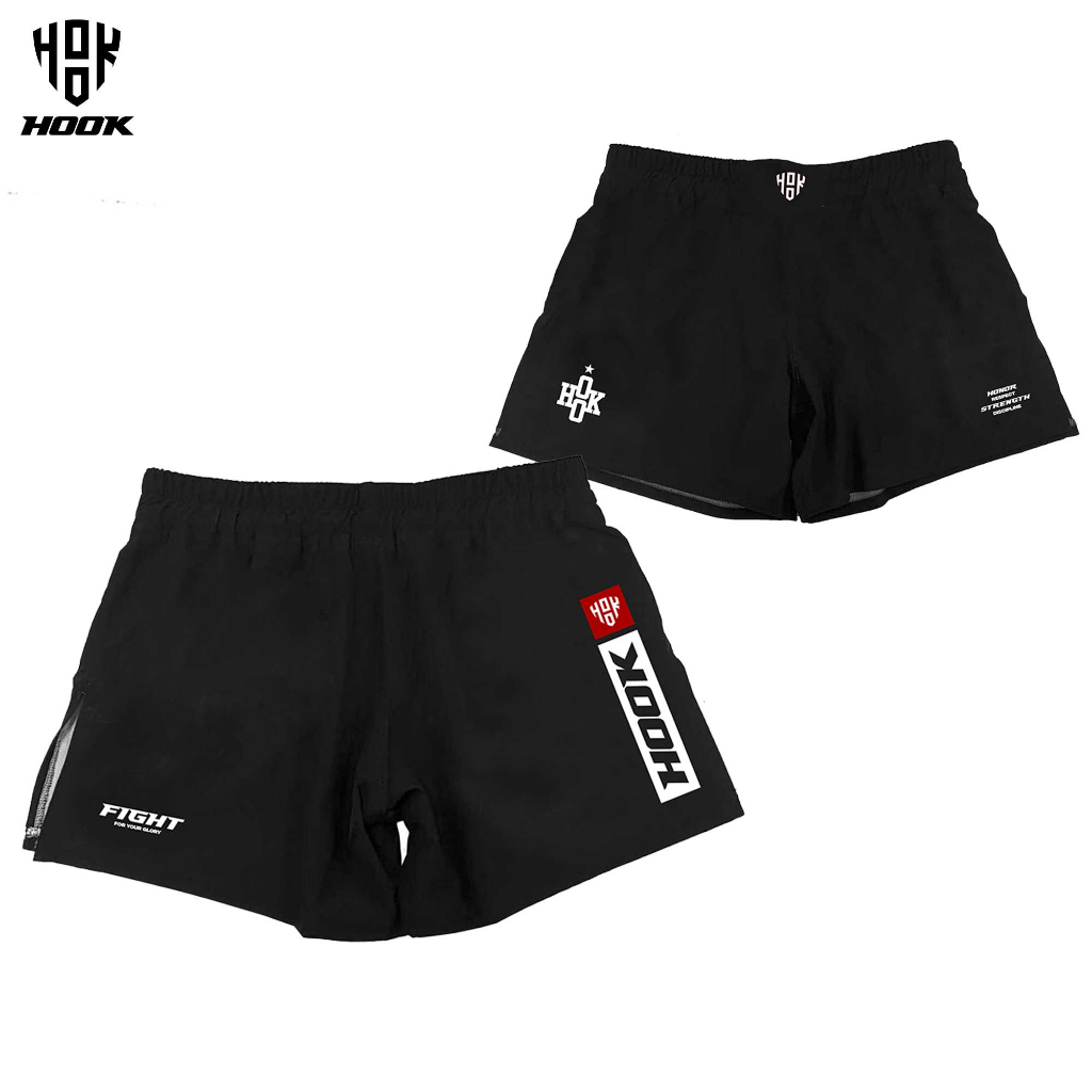 Celana MMA Hook Muaythai Pant Kickboxing Shorts UFC Celana Pendek MMA Grappling BJJ No Gi