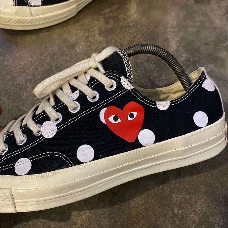 Converse x cdg polkadot