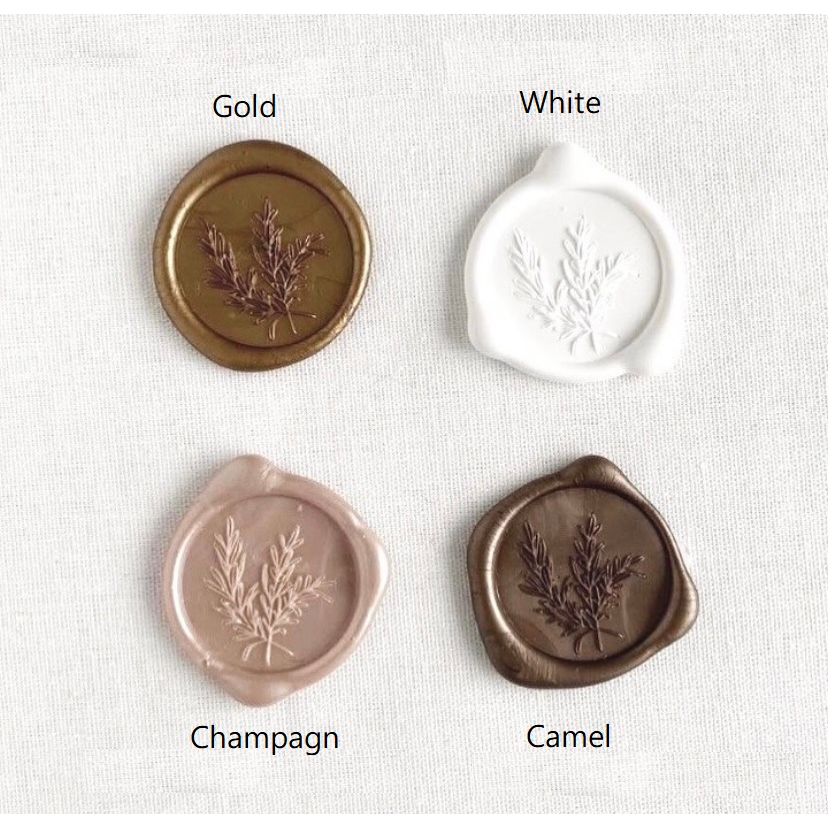 

ROSEMARRY / Wax Seal Sticker Undangan Vintage / Tanpa Minimum / 1 Pcs/ Termasuk Double tape / Lilin Wax Seal Vintage